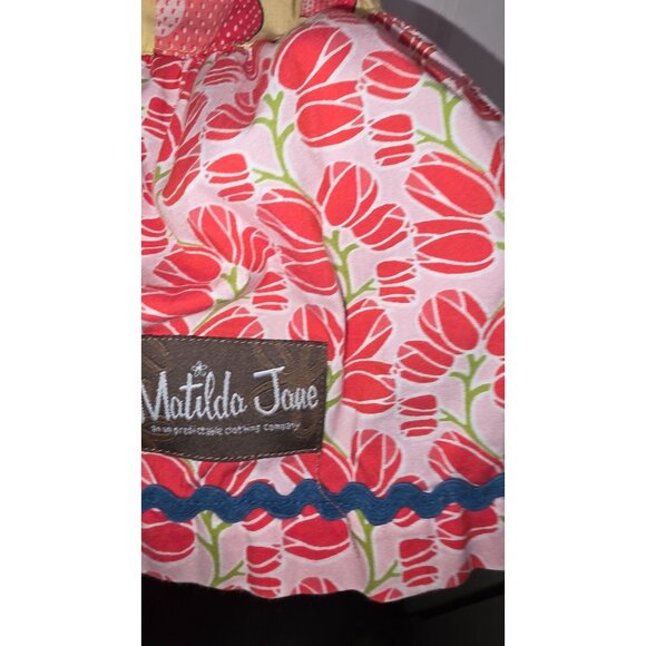 Matilda Jane Girls Multicolor Floral & Strawberry Patchwork Sundress Polka Dot S - Picture 8 of 8